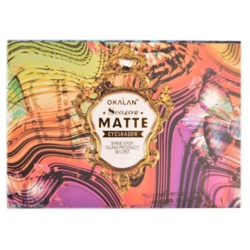Okalan 8 Color Matte Eyeshadow Palette‎ Butterfly Pigeon Mustard Jam Mud New
